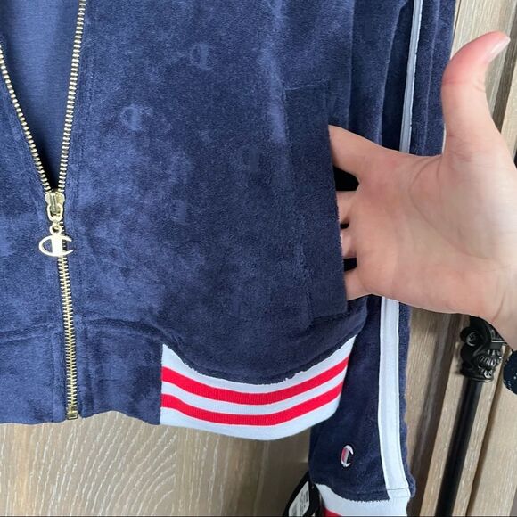 Champion Imperial Terry Cloth Warm-Up Jacket Medium NWT - Picture 10 of 17